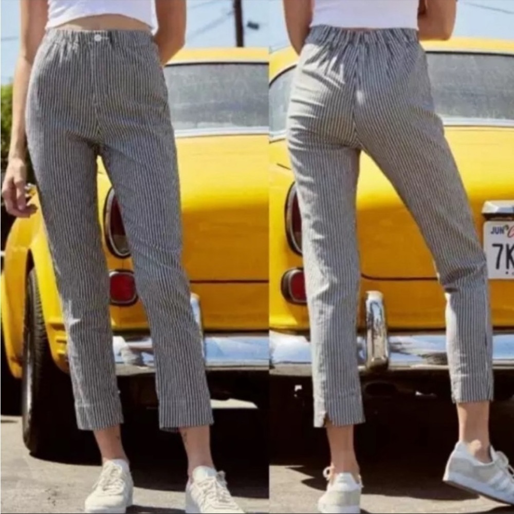 Brandy Melville high waisted striped pants